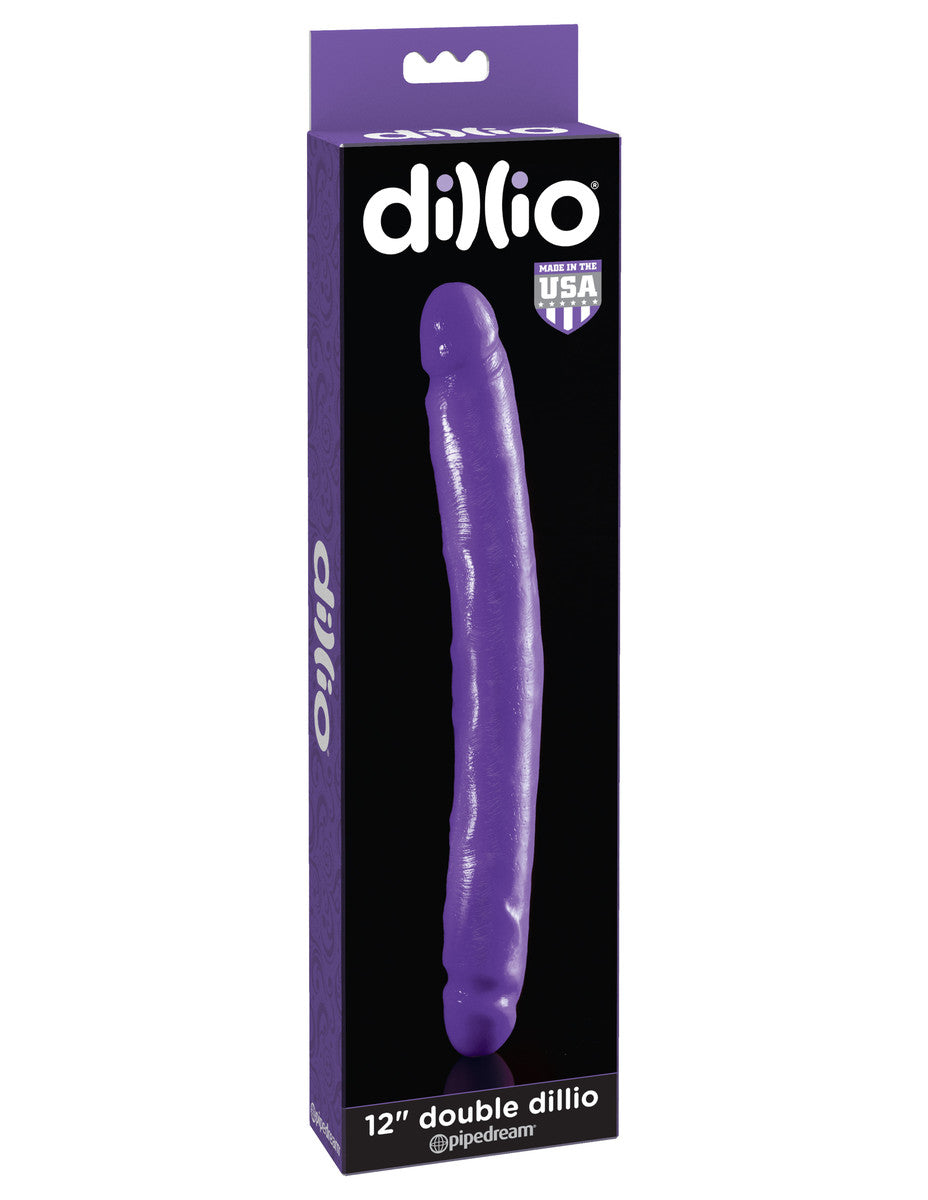 Dillio 12 In. Double Dong Purple - Club X