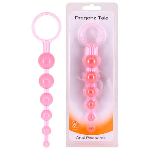 Seven Creations Dragonz Tale Anal Beads Pink - Club X