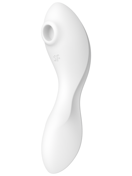 Satisfyer Curvy Trinity 5 App Control Vibrator Stimulator - White White - Club X
