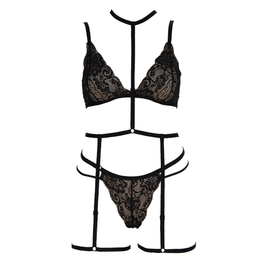 Pl001Blk Muse Lingerie Small Size  - Club X