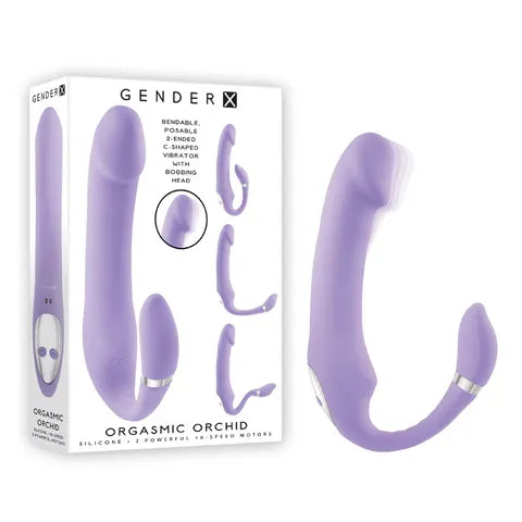 Gender X Orgasmic Orchid Lilac 19 cm USB Rechargeable Strapless-Strap-On  - Club X