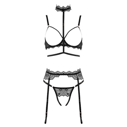 PL010BLK Muse Lingerie Black Small Size  - Club X