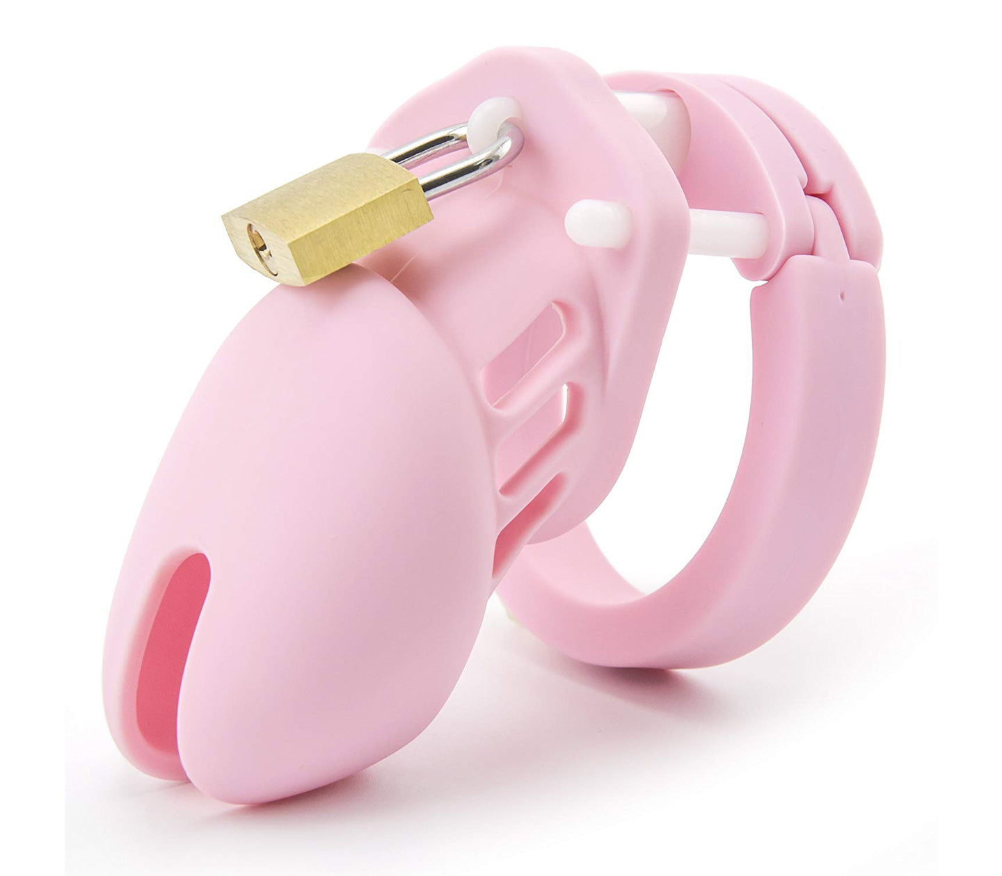 Lil Cockcage 009 Silicone Cock Cages W/ Interchangeable Rings Pink Short - Club X