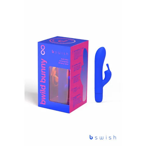 Bwild Classic Bunny Infinite Limited Edition Pacific Blue 15.2 cm USB Rechargeable Rabbit Vibrator  - Club X