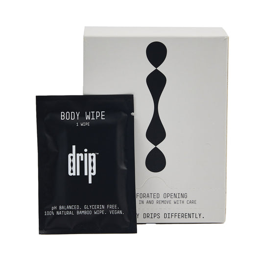 Drip Body Wipes On-The-Go 20 Sachets  - Club X