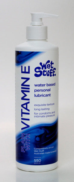 Wet Stuff Vitamin E Long-Lasting Water Based Lubricant Pump 550G  - Club X