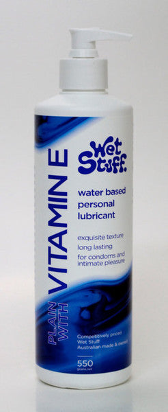 Wet Stuff Vitamin E Long-lasting Water Based Lubricant Pump 550g  - Club X