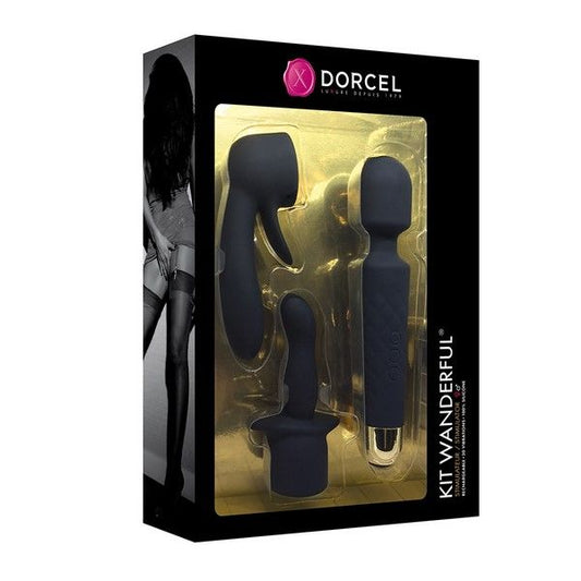 Dorcel Wanderful Kit Stimulator Vibrator 2 Attachments  - Club X