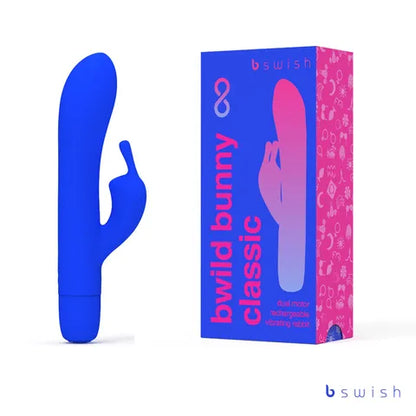 Bwild Classic Bunny Infinite Pacific Blue 15.2 cm USB Rechargeable Rabbit Vibrator  - Club X