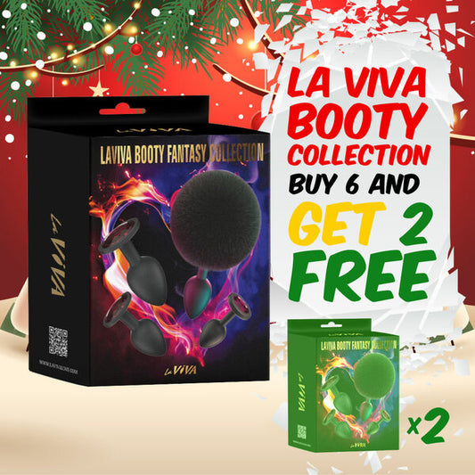 Laviva Booty Fantasy Collection - Black (Buy 6 Get 2 Free)  - Club X