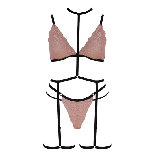Pl001Pnk Muse Lingerie Pink Small Size  - Club X