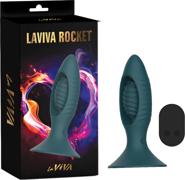 Laviva Rocket Butt Plug W/ Remote Control - Tea  - Club X