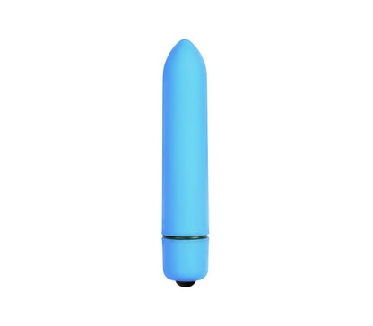 Bul001-10 Speed Bullet W/ 7 Functions Vibrator Aqua - Club X
