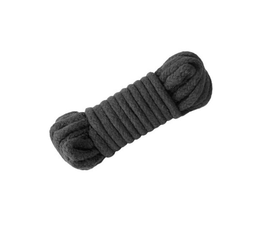 ROP001 10M Cotton Bondage Rope Black - Club X