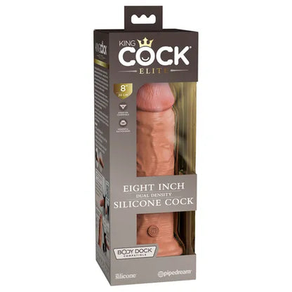 King Cock Elite 8'' Dual Density Cock - Tan 20.3 cm Dong  - Club X
