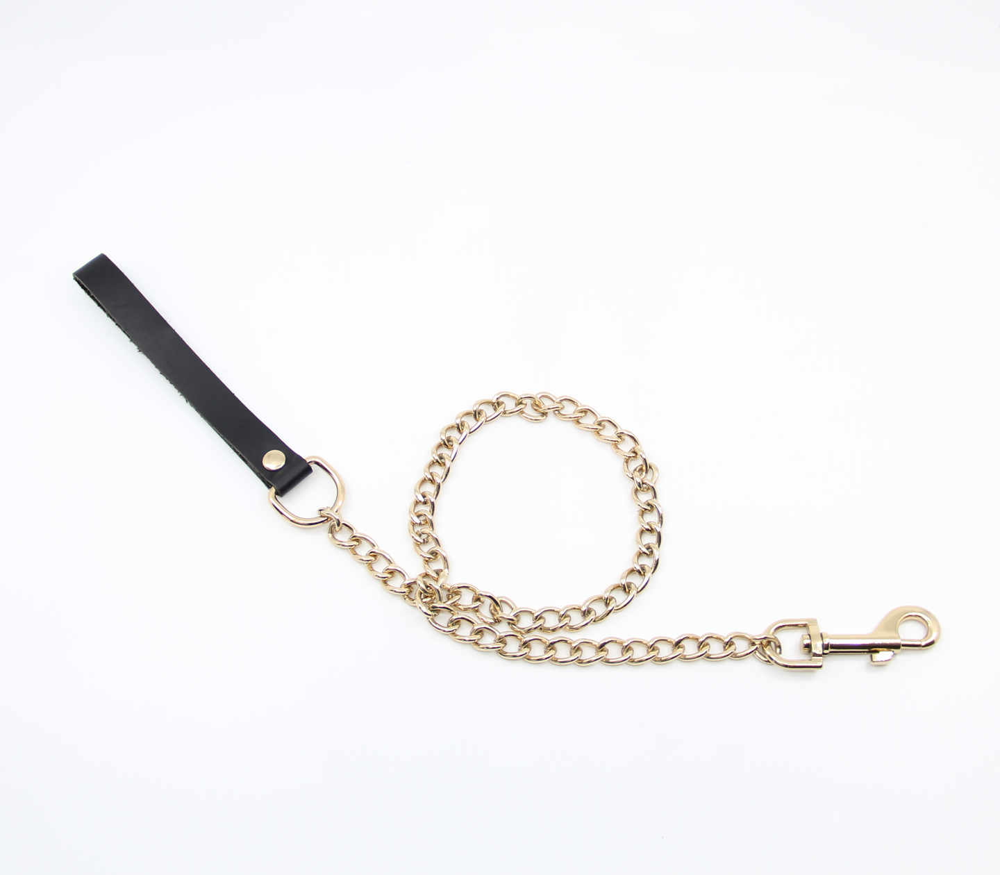 Lea048 Leather & Chain Lead  - Club X