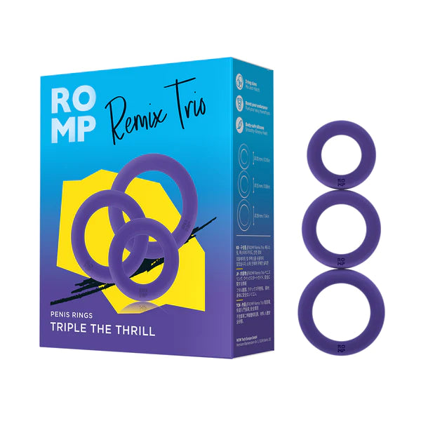 Romp - Remix Trio Male Rings – Violet  - Club X