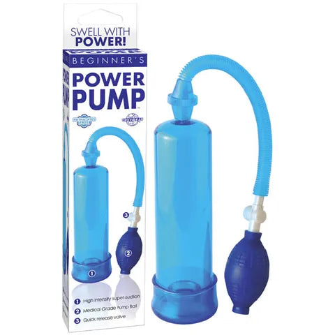 Beginners Power Pump Penis Pump Blue - Club X