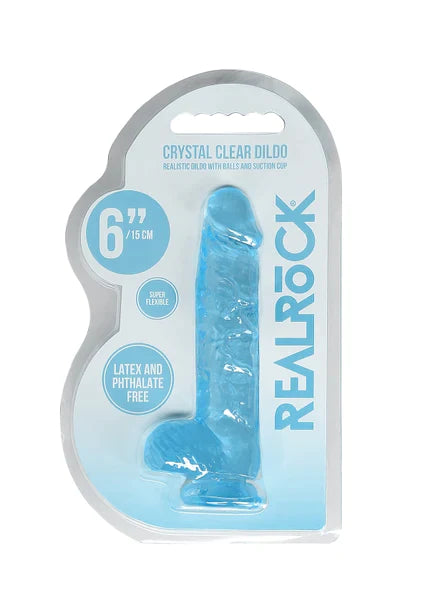 Realrock Realistic Dildo With Balls 6" / 15 Cm  - Club X