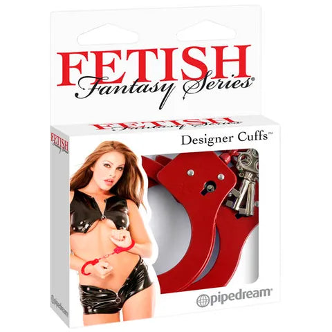 Fetish Fantasy Series Designer Cuffs Red Hand Cuffs  - Club X
