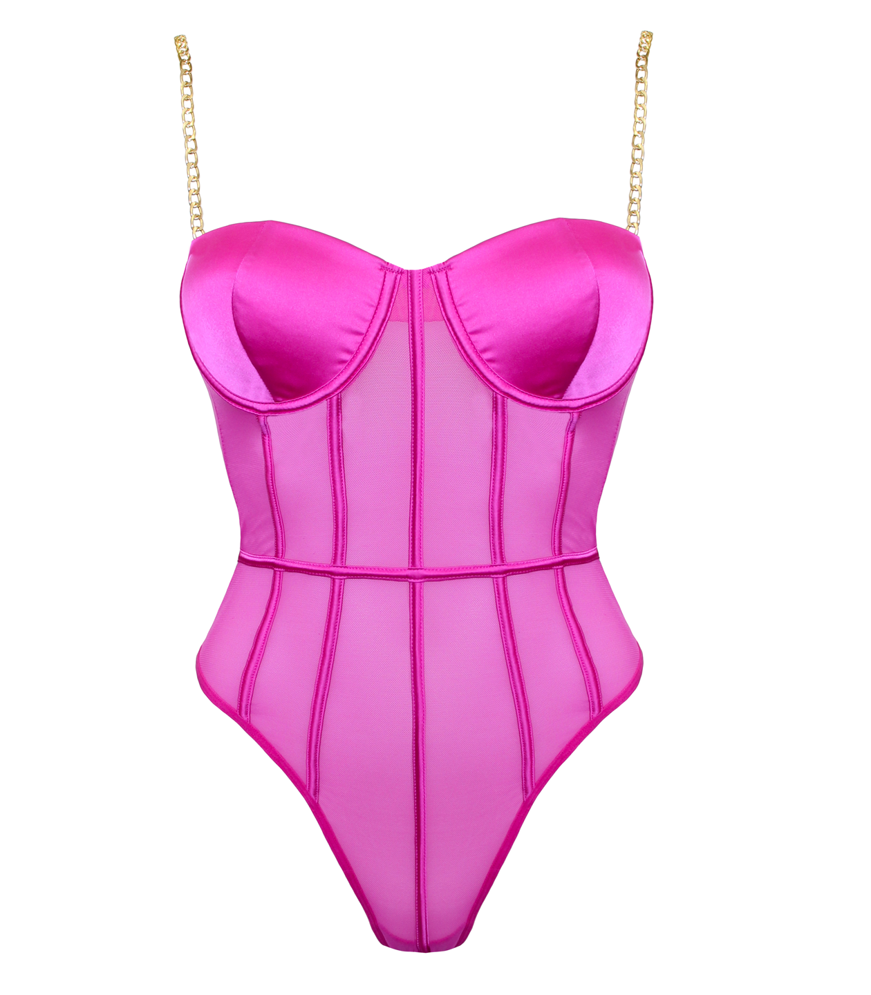 PL011PNK Muse Lingerie Pink Medium Size  - Club X