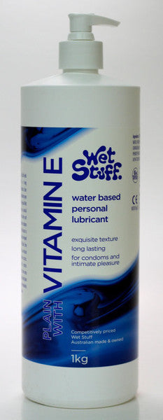 Wet Stuff Vitamin E Long-Lasting Water Based Lubricant Pump 1Kg  - Club X