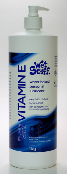 Wet Stuff Vitamin E Long-lasting Water Based Lubricant Pump 1kg  - Club X