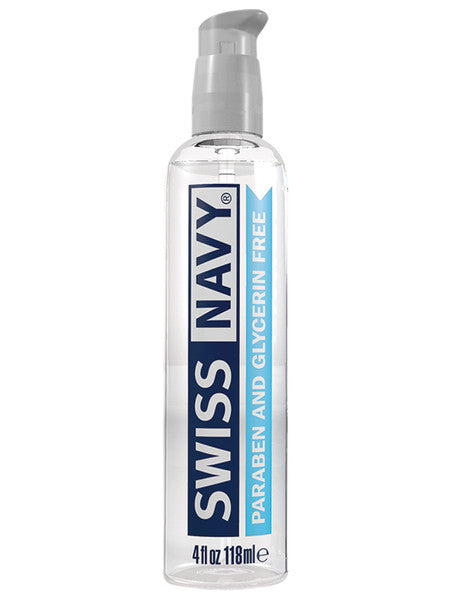 Swiss Navy 4Oz Lubricant Paraben & Glycerin Free All Natural Water Base  - Club X