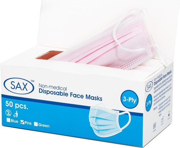 Disposable Face Mask Pink - Club X
