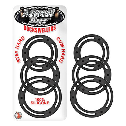 Mack Tuff Cockswellers Silicone Erection Enhancer Black  - Club X