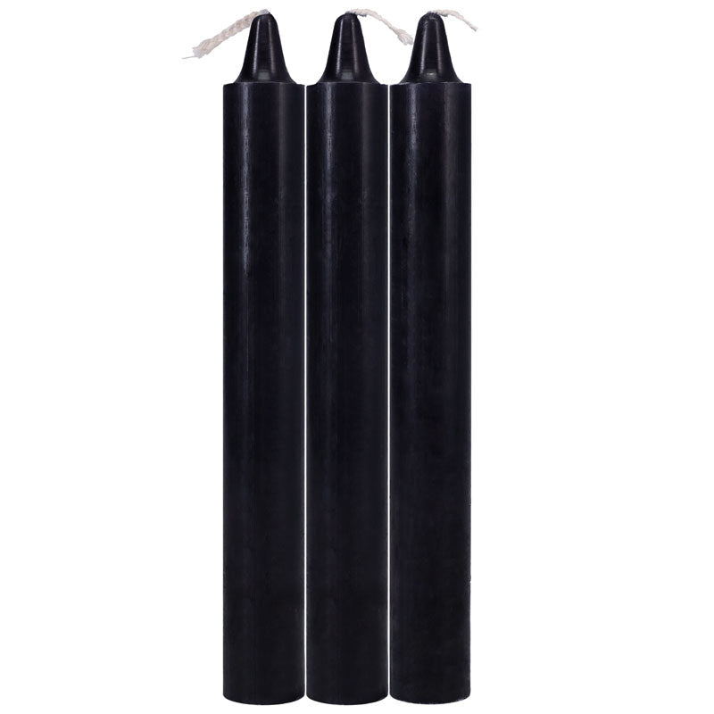 Japanese Drip Candles - Black - Black 3-Pack Doc Johnson