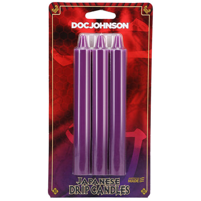 Japanese Drip Candles - Purple - Purple 3-Pack Doc Johnson