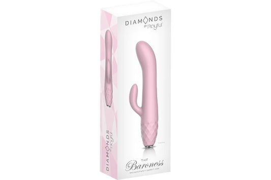 Playful Diamonds The Baroness - Rechargeable Rabbit Vibe Pink  - Club X