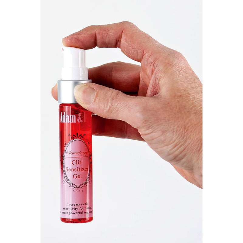 Adam & Eve Clit Sensitiser Gel - Strawberry Flavoured Female Enhancer - 29 ml Bottle Adam & Eve