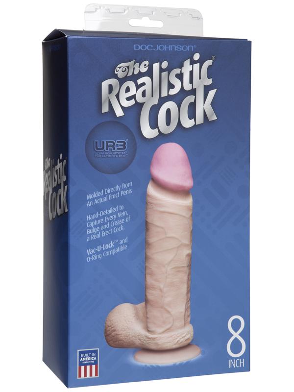The Realistic Ur3 Cock 8" (Flesh) Doc Johnson