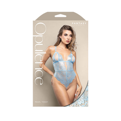 OPULENCE Pearl Teddy ML - Light Blue - M/L Size Fantasy Lingerie