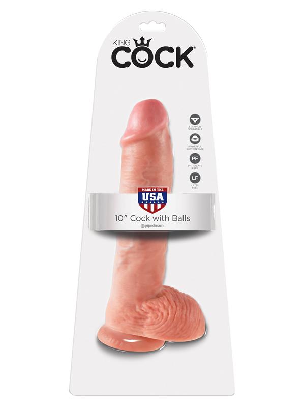 King Cock 10'' Cock With Balls Pipedreams