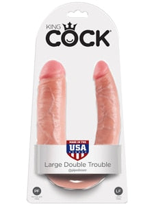King Cock Double Trouble Flesh Dildo Pipedream Products