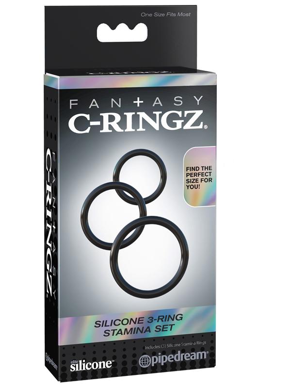 Fantasy C-Ringz Silicone 3-Ring Stamina Set Pipedreams