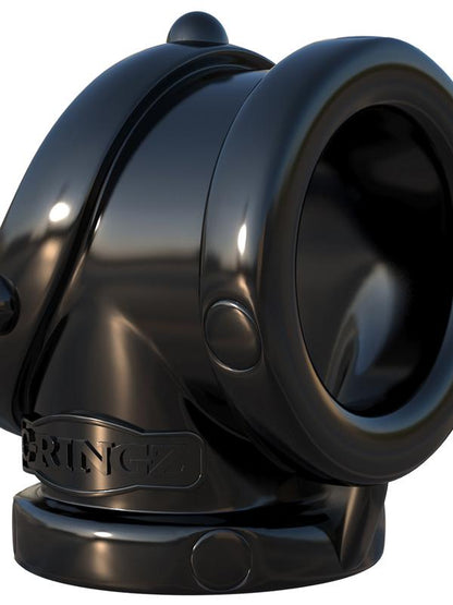 Fantasy C-ringz Rock Hard Cock Pipe - Black Cock & Ball Rings Pipedreams