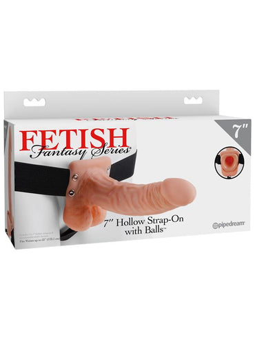 Fetish Fantasy Series 7'' Hollow Strap-On With Balls Pipedreams