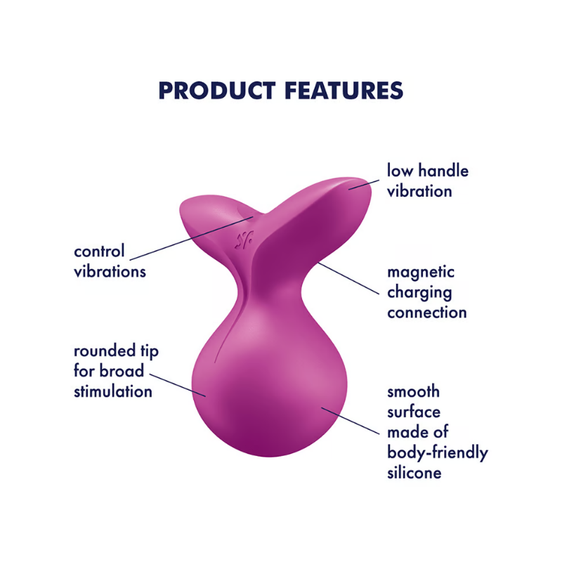 Satisfyer Viva La Vulva 3 Vibrator Stimulator - Violet  - Club X