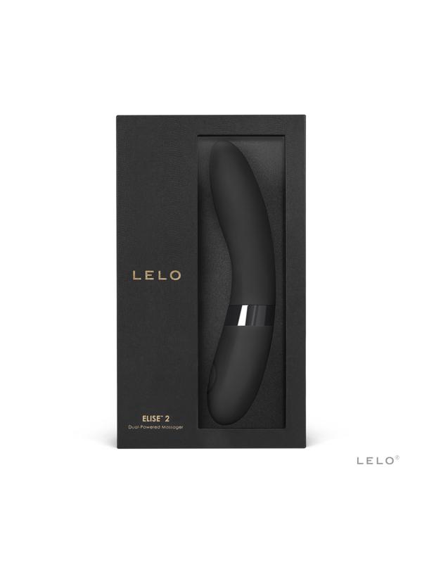 Lelo Elise 2 Powerful Vibrations Vibrator Personal Massager Stronger Stimulation - Black Lelo