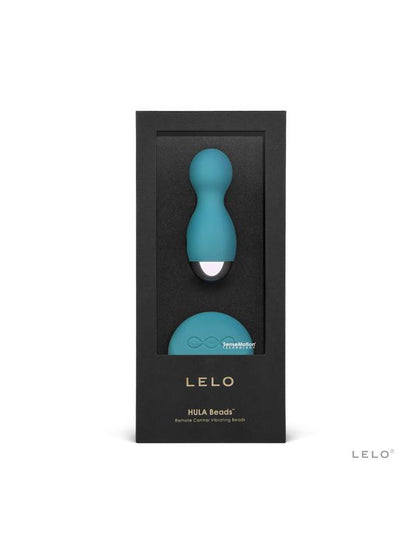 Lelo Hula Beads Vibrator Remote Controlled 8 Stimulation Modes 100% Rechargeable - Ocean Blue Lelo