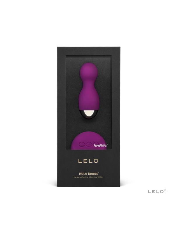 Lelo Hula Beads Vibrator Remote Controlled 8 Stimulation Modes 100% Rechargeable - Deep Rose Lelo