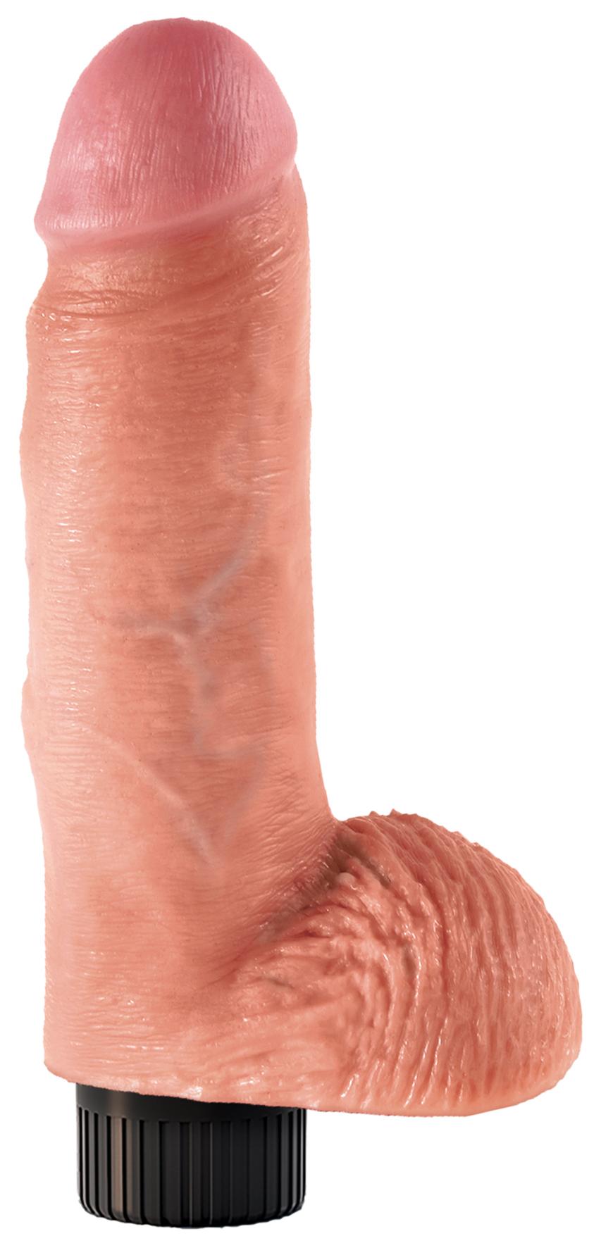 King Cock 7'' Vibrating Cock with Balls Pipedreams