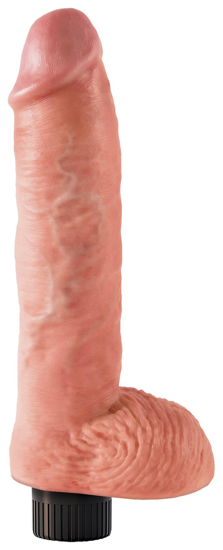 King Cock 10'' Vibrating Cock with Balls Pipedreams