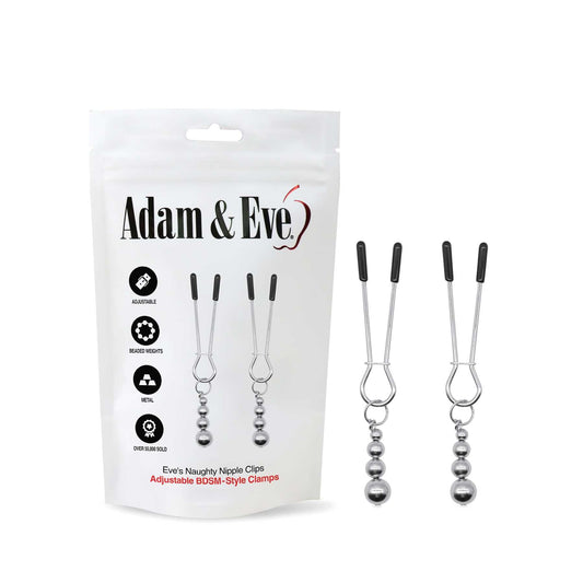 Adam & Eve Eve's Naughty Nipple Clips - Set of 2 Adam & Eve
