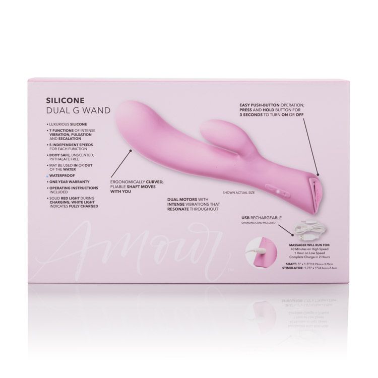 Jopen Amour Silicone Dual G Vibe in Pink Jopen