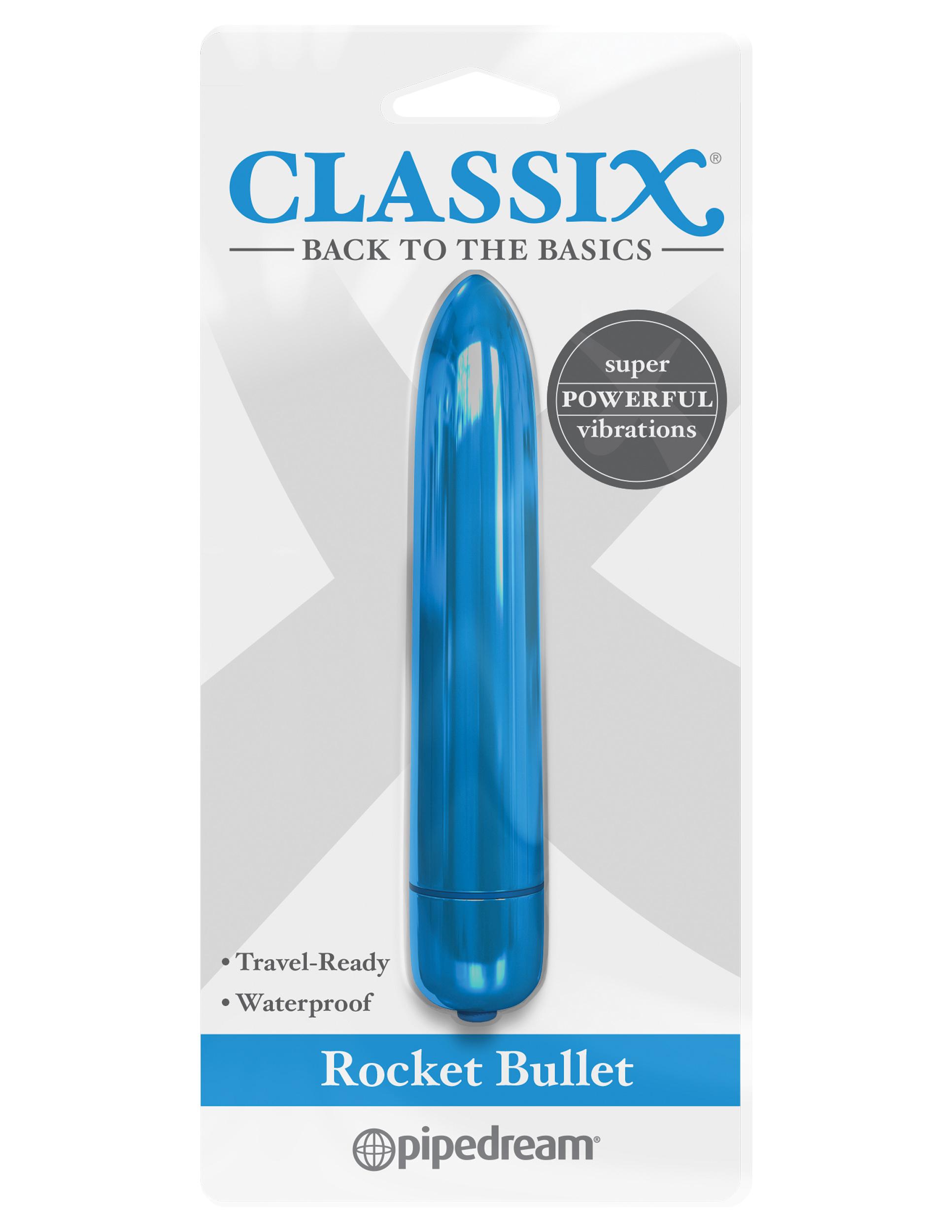 Classix Rocket Bullet - Metallic Blue 8.9 cm Bullet Pipedreams